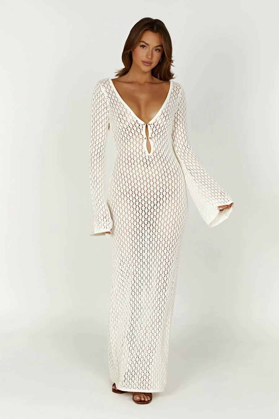 MODYZA | RIVIERA CROCHETED MAXI DRESS