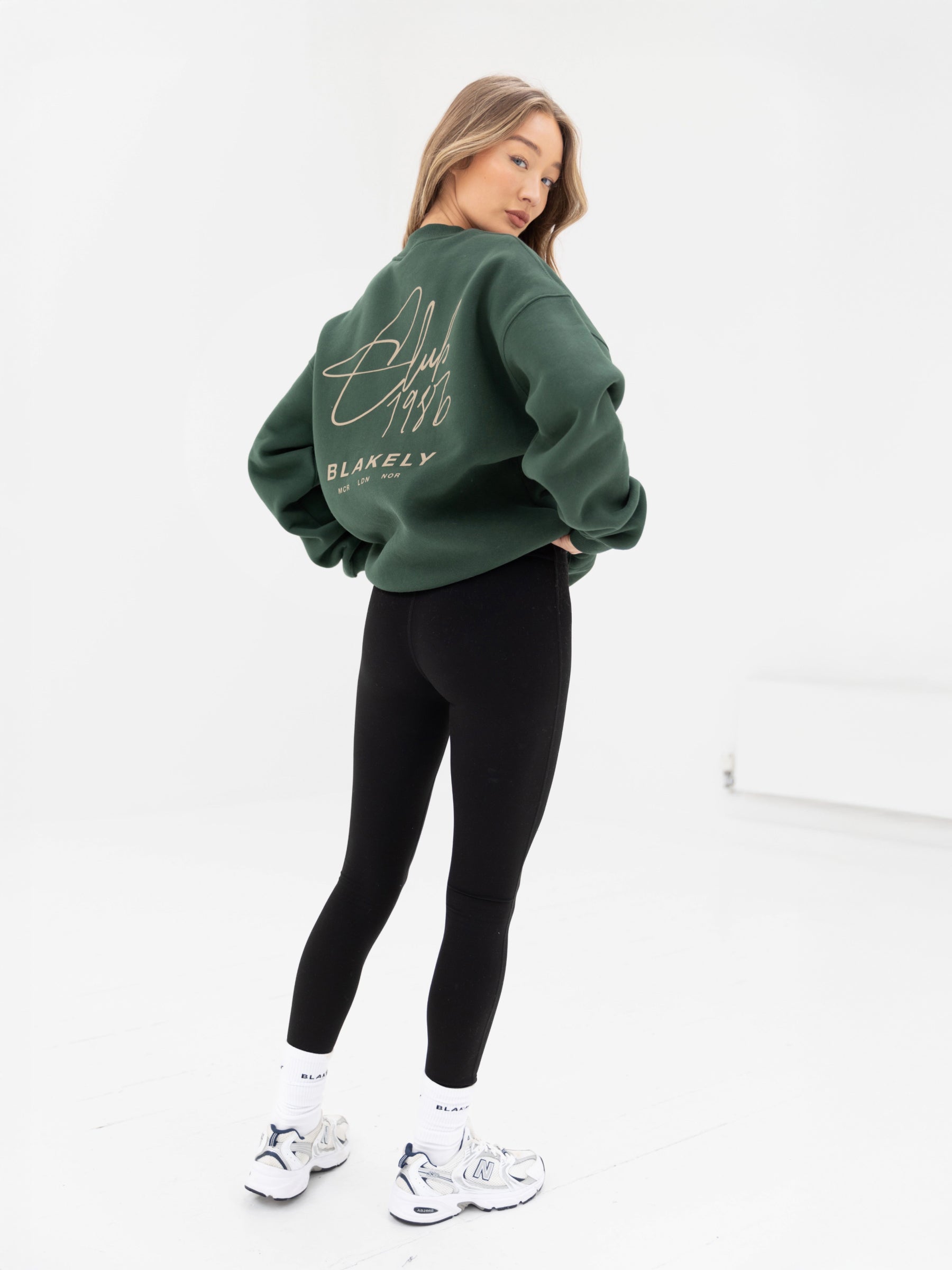 Club Oversized Jumper - Forest Green