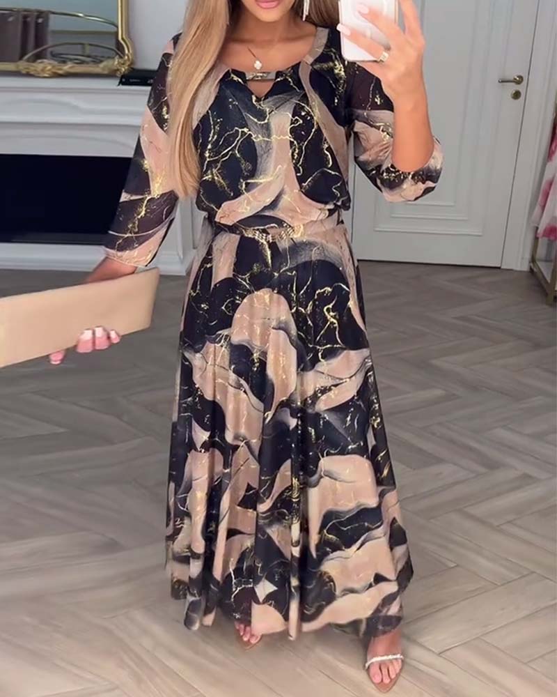 MODYZA | COMFORTABLE A-LINE MAXI DRESS