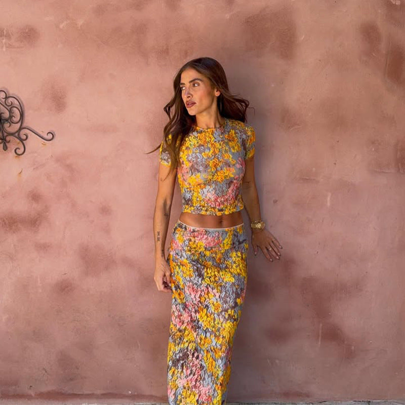 MODYZA | FLORAL PRINT TWO PIECE SET