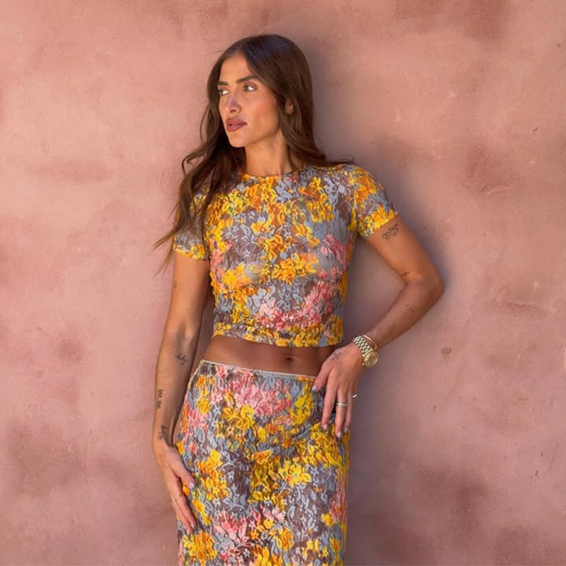 MODYZA | FLORAL PRINT TWO PIECE SET