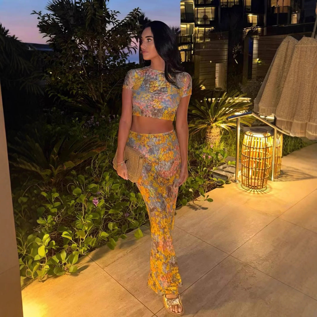 MODYZA | FLORAL PRINT TWO PIECE SET