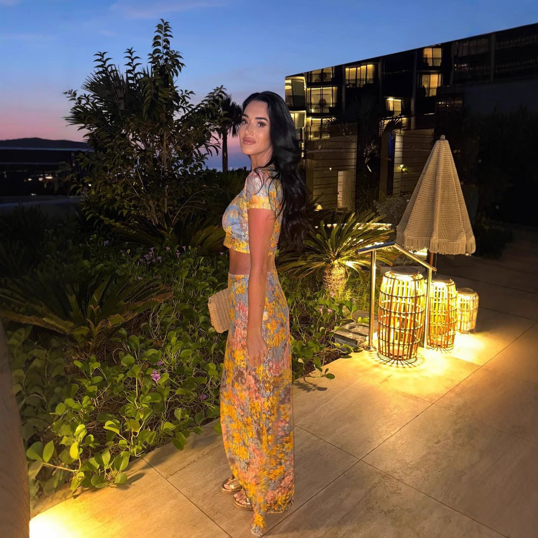 MODYZA | FLORAL PRINT TWO PIECE SET