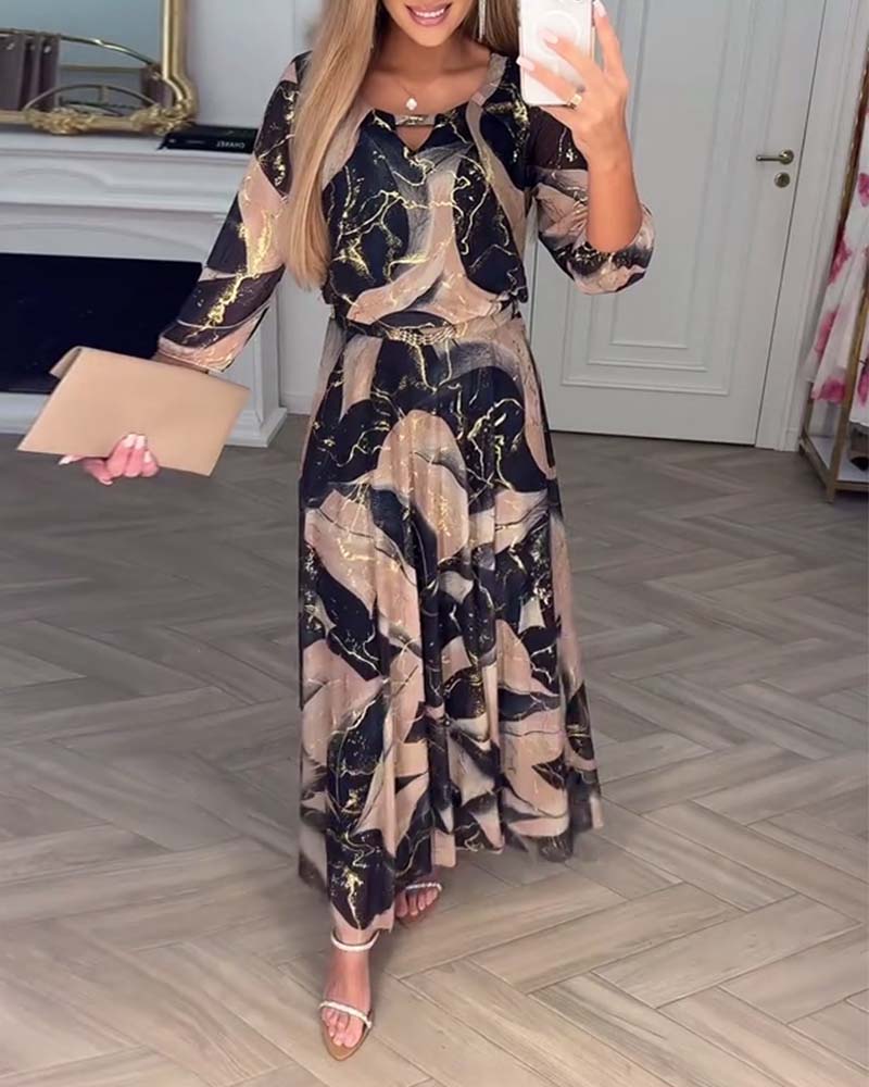 MODYZA | COMFORTABLE A-LINE MAXI DRESS