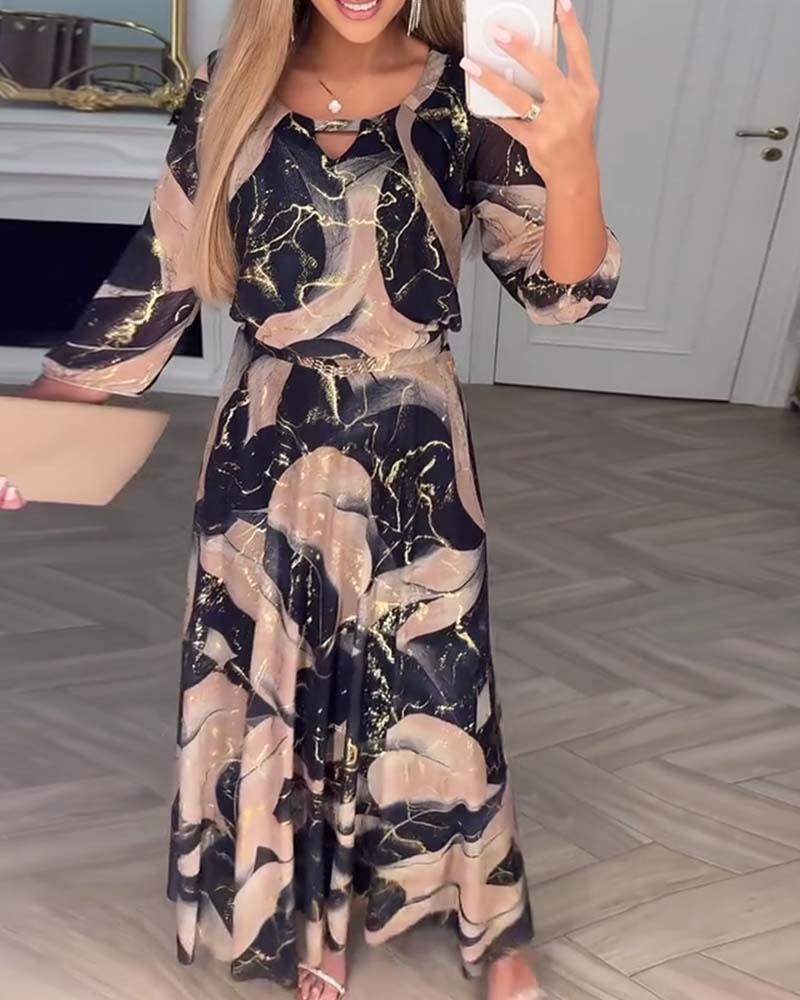 MODYZA | COMFORTABLE A-LINE MAXI DRESS