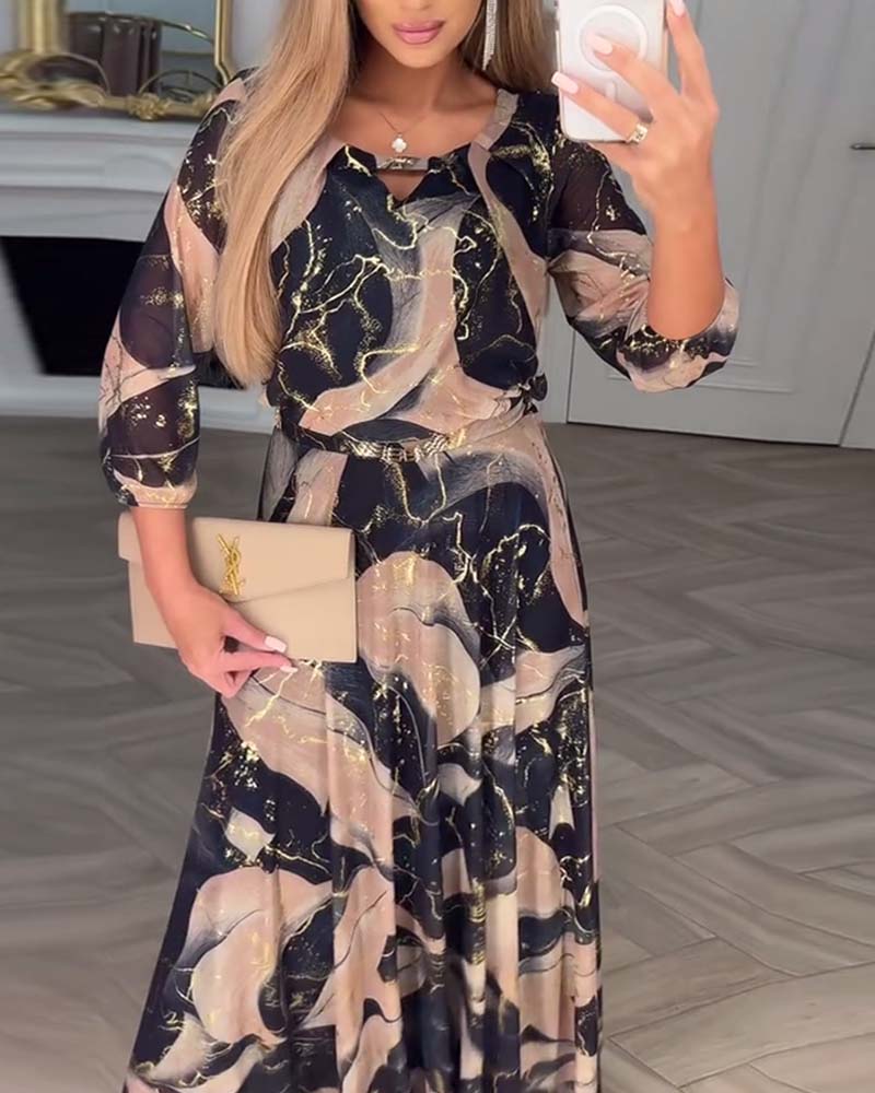 MODYZA | COMFORTABLE A-LINE MAXI DRESS