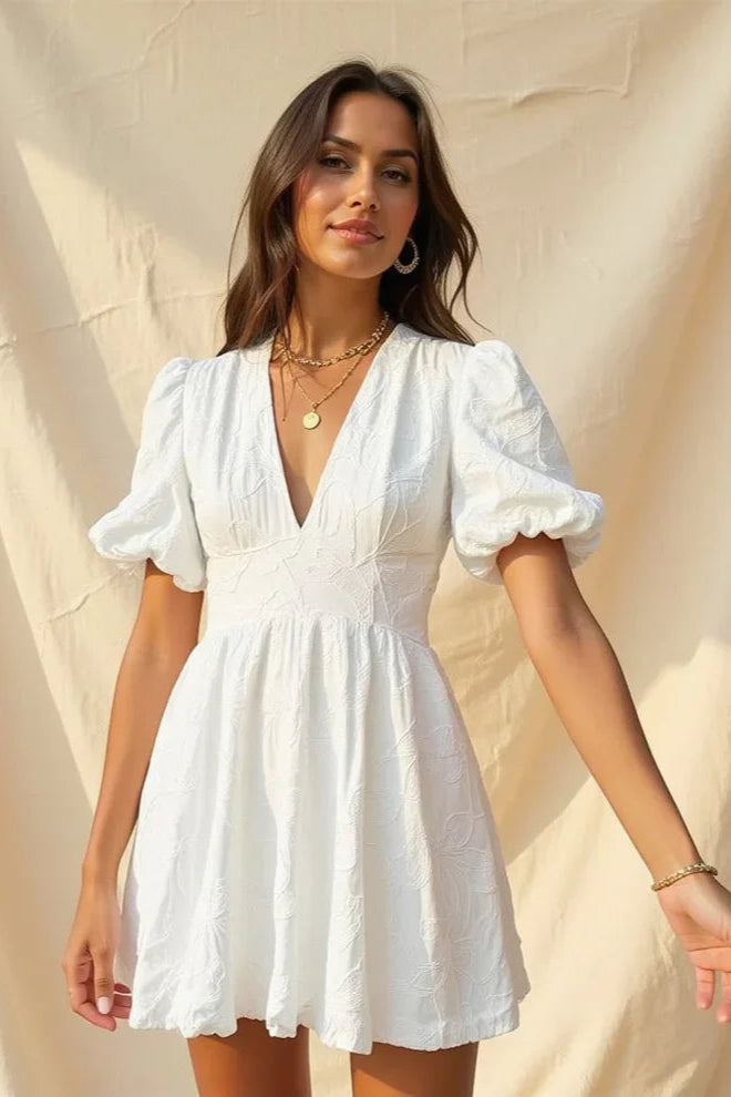 MODYZA | EMBROIDERED FLOWER DRESS NOLA