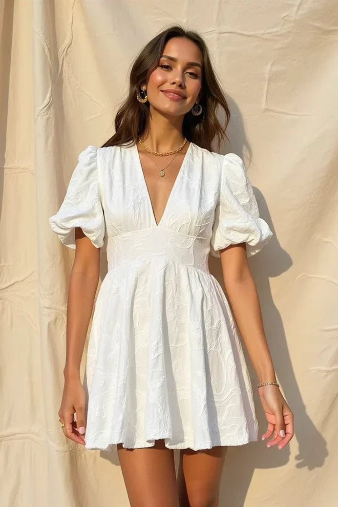 MODYZA | EMBROIDERED FLOWER DRESS NOLA