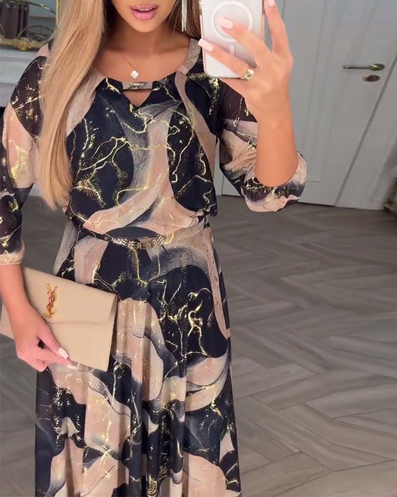 MODYZA | COMFORTABLE A-LINE MAXI DRESS