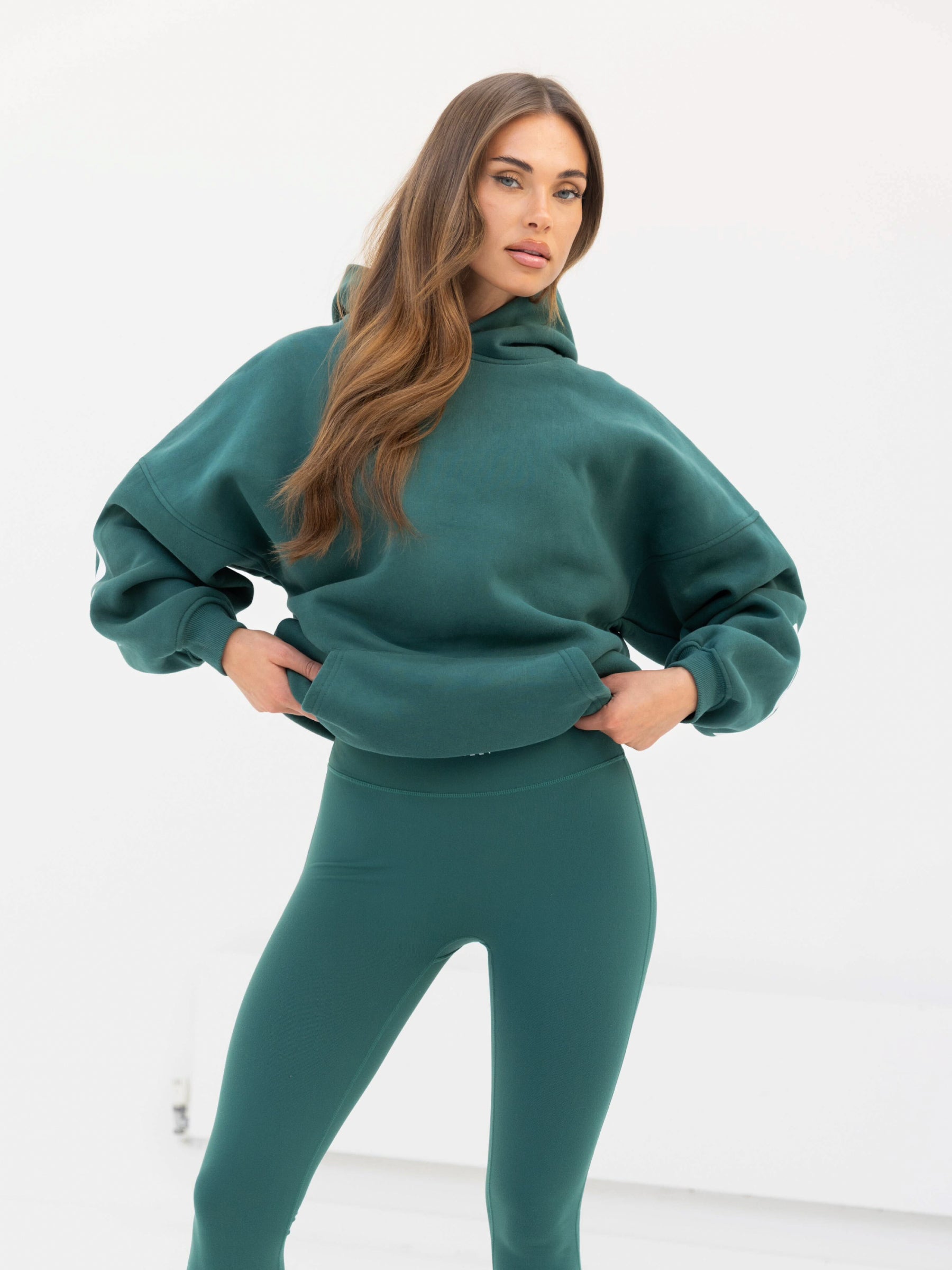 Isabel Oversized Hoodie - Pine Green