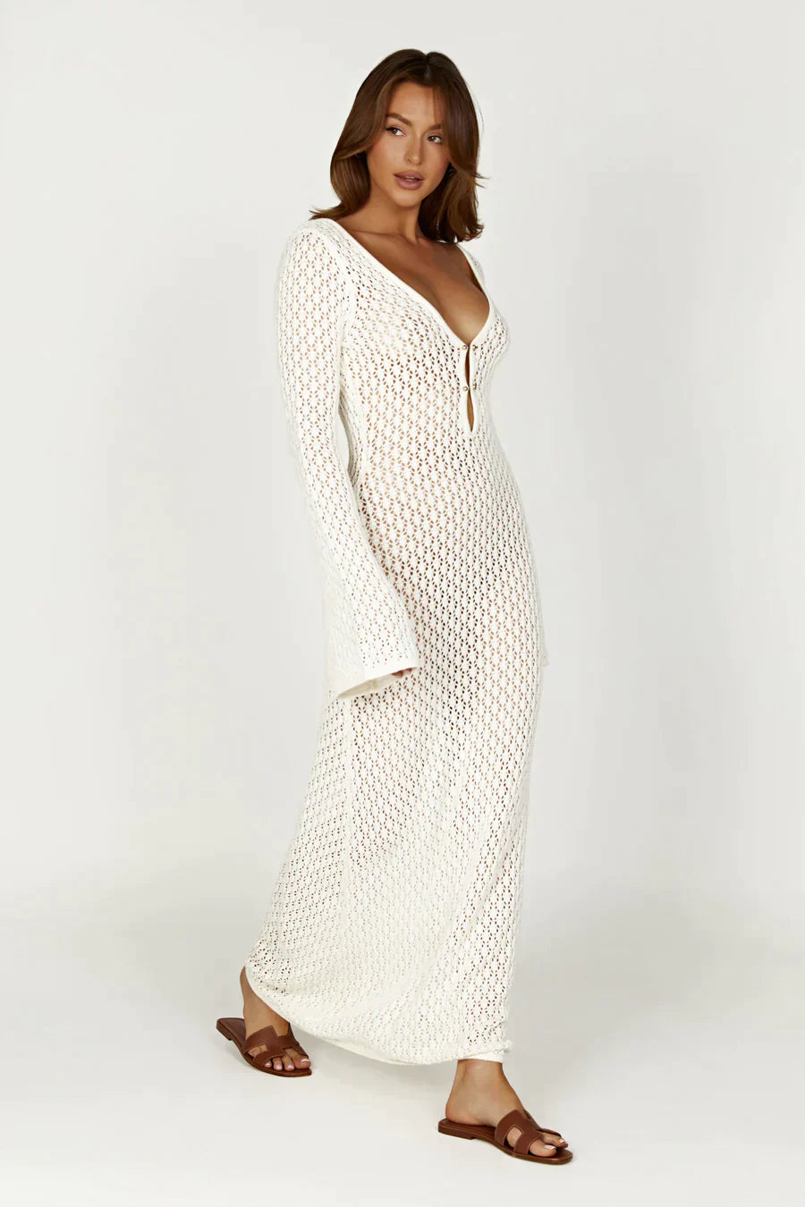 MODYZA | RIVIERA CROCHETED MAXI DRESS