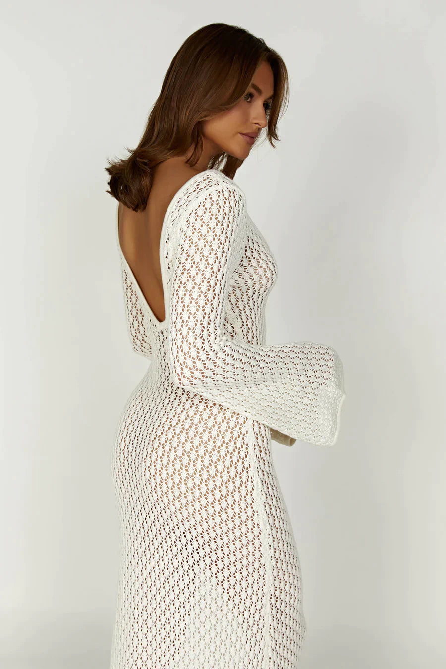 MODYZA | RIVIERA CROCHETED MAXI DRESS