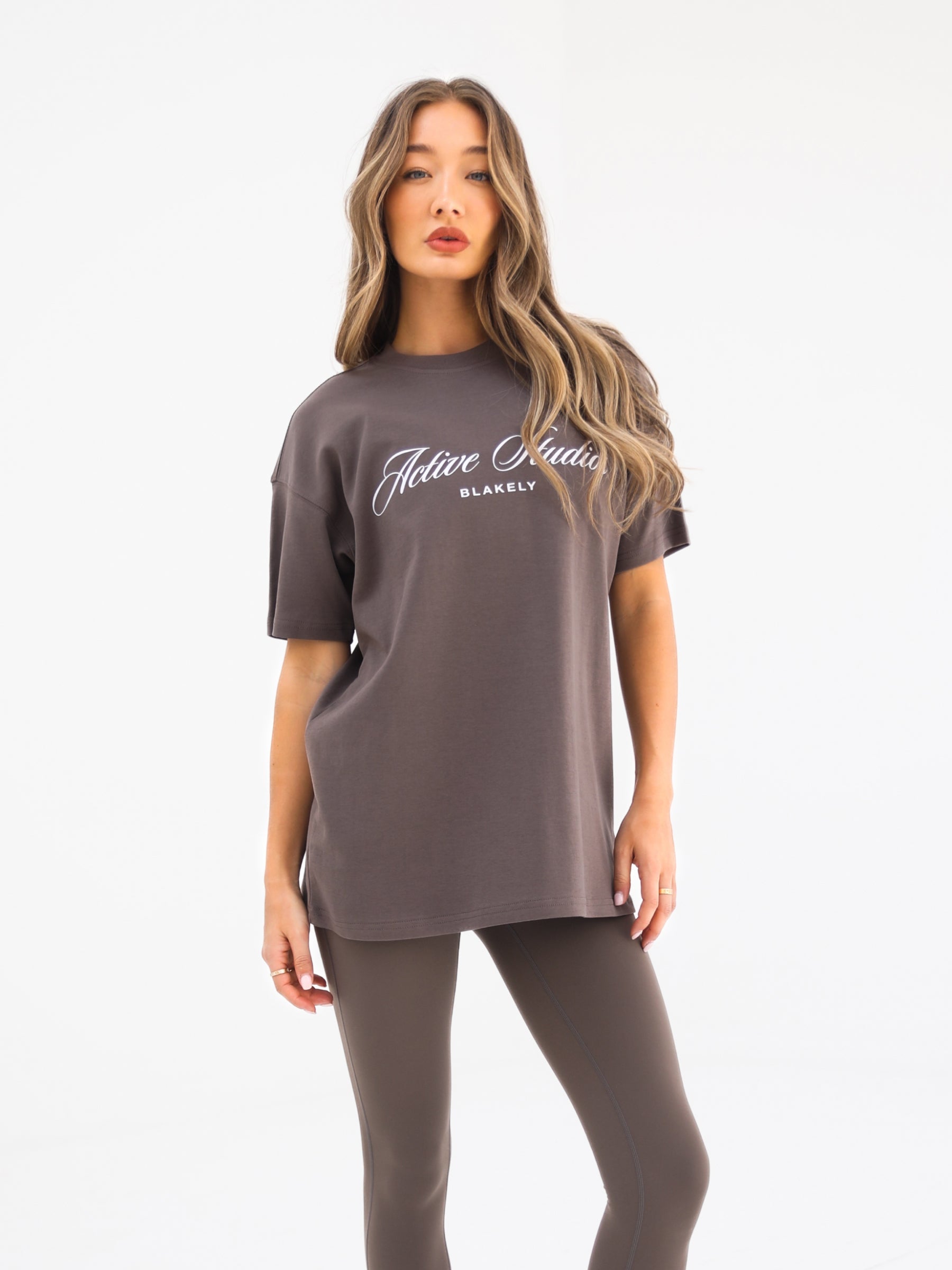 Off Duty Oversized T-Shirt - Ash Brown