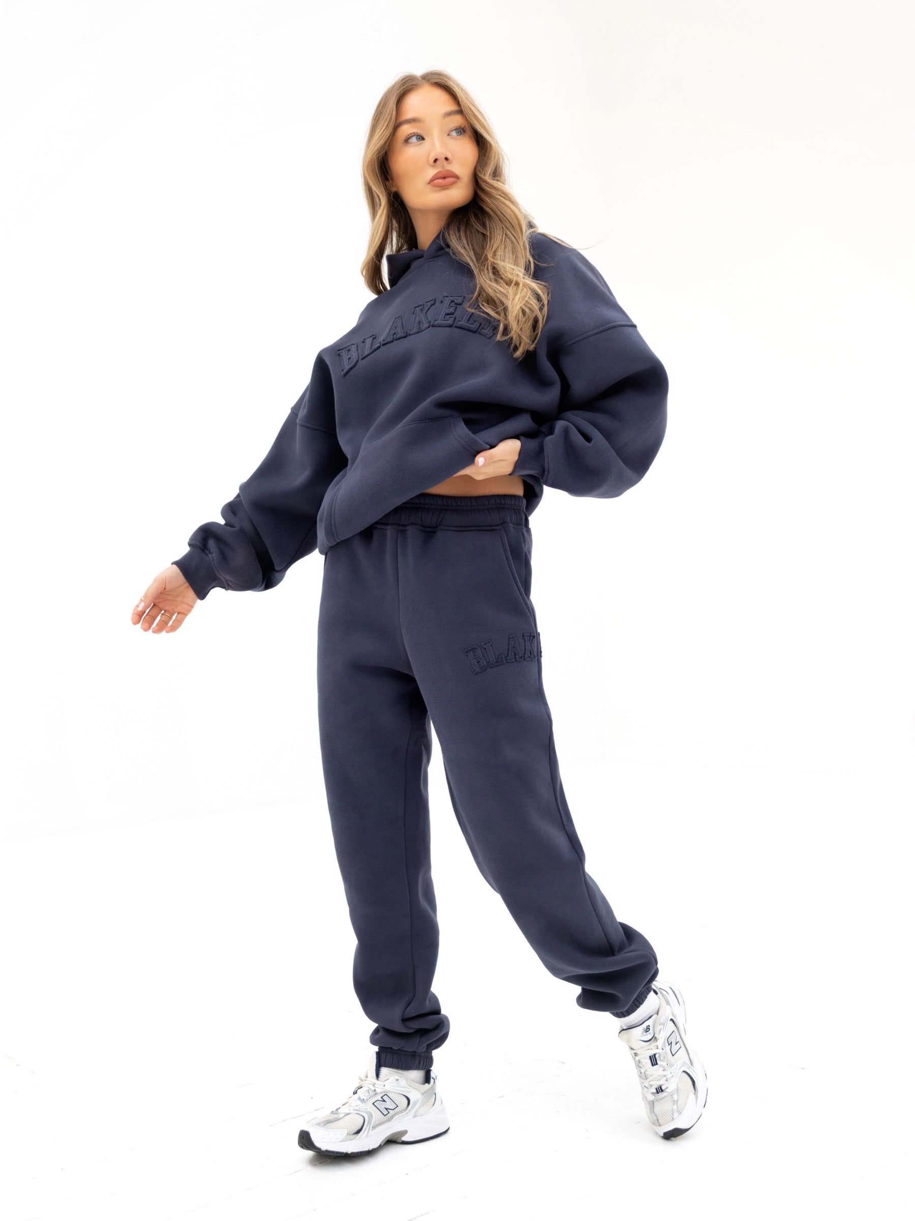 Tonal Varsity Sweatpants - True Navy