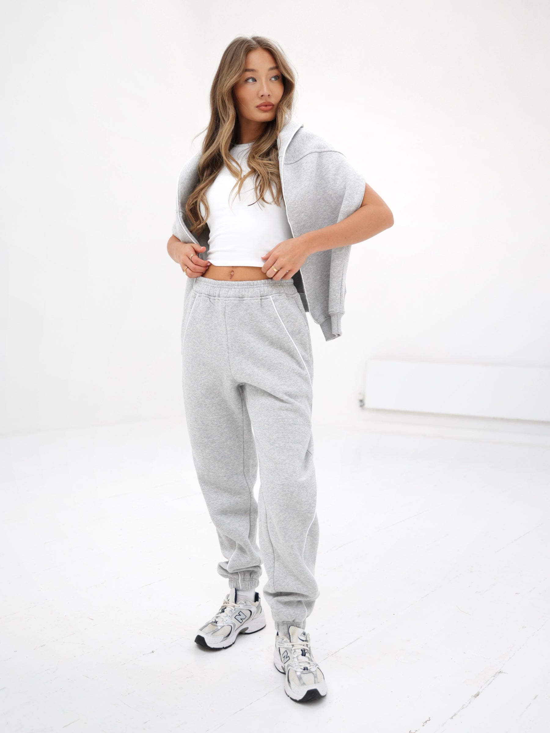Seam Sweatpants - Marl Grey