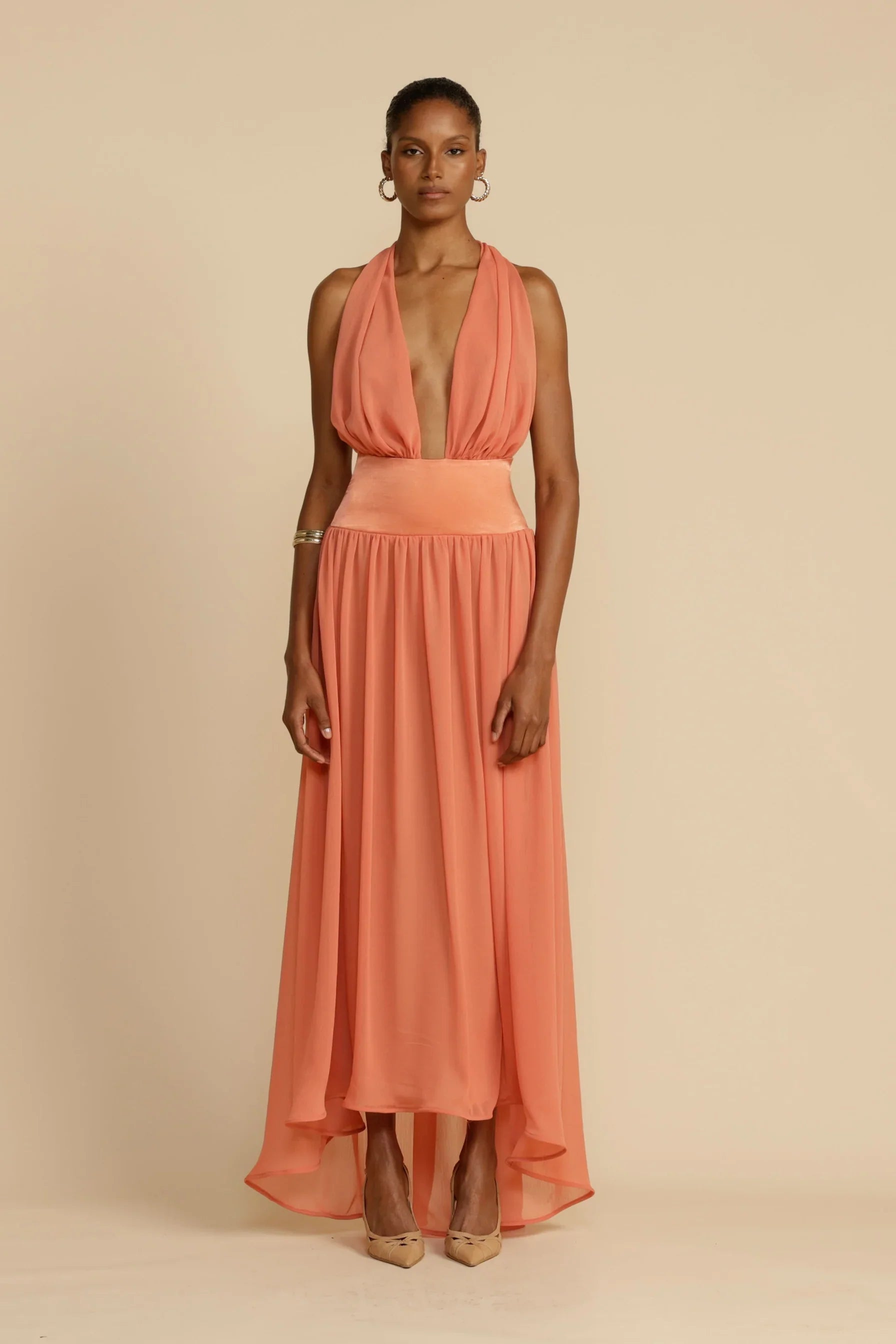 MODYZA | SERENA DRAPED MAXI DRESS