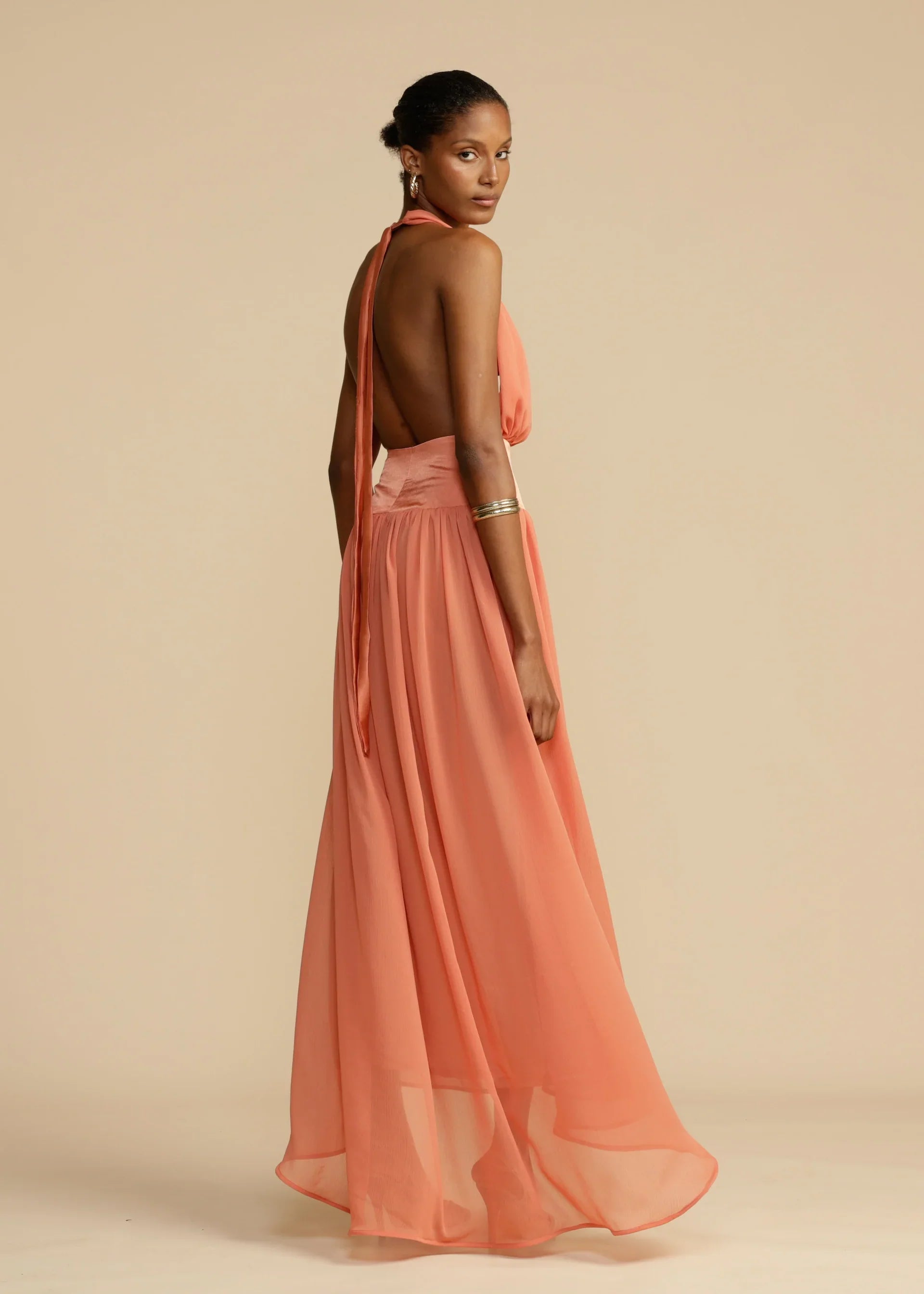 MODYZA | SERENA DRAPED MAXI DRESS