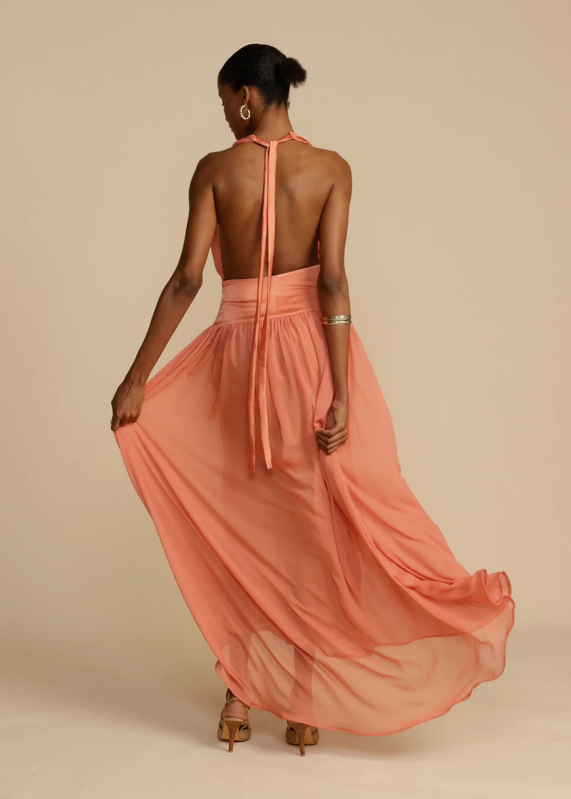 MODYZA | SERENA DRAPED MAXI DRESS