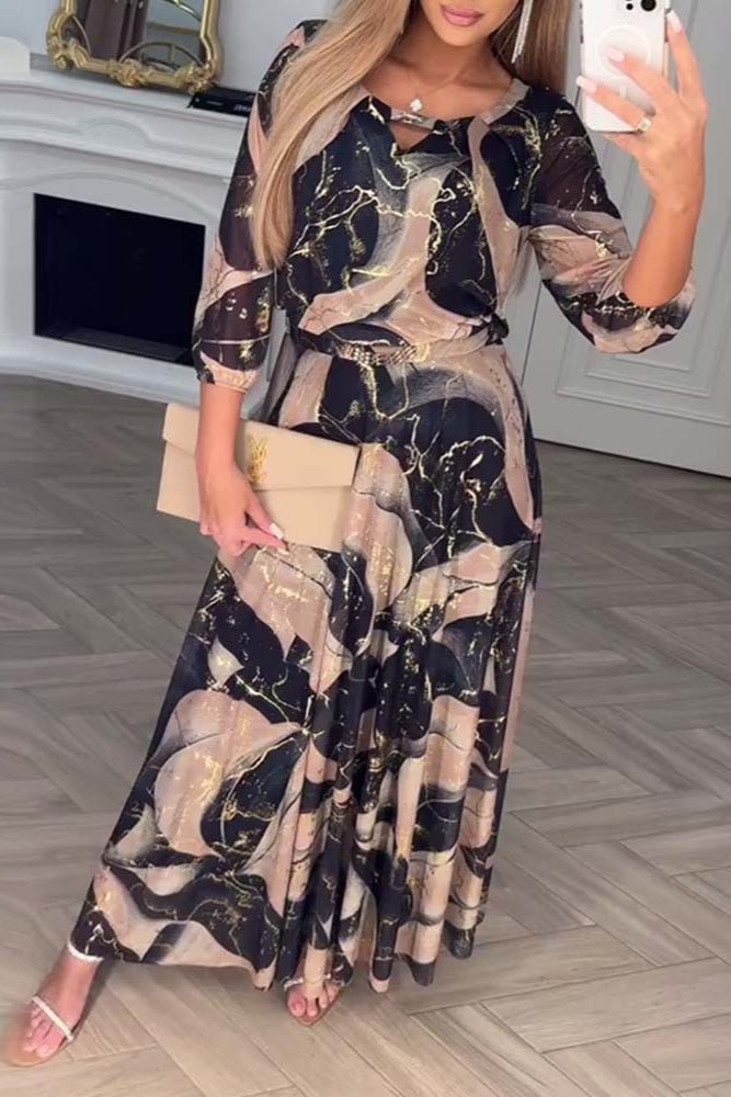 MODYZA | COMFORTABLE A-LINE MAXI DRESS