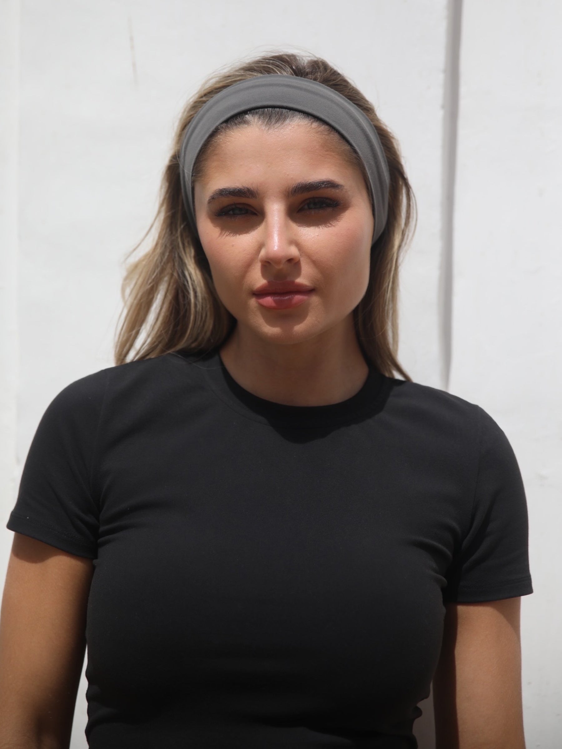 4-Way Stretch Headband – Charcoal Grey