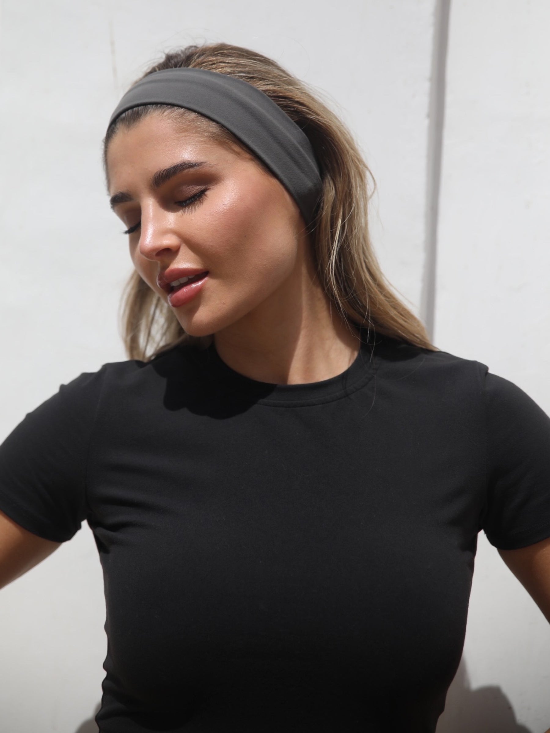4-Way Stretch Headband – Charcoal Grey