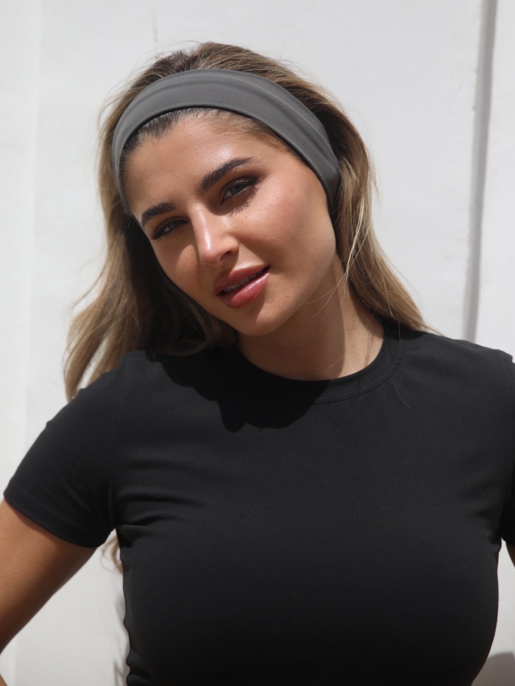 4-Way Stretch Headband – Charcoal Grey