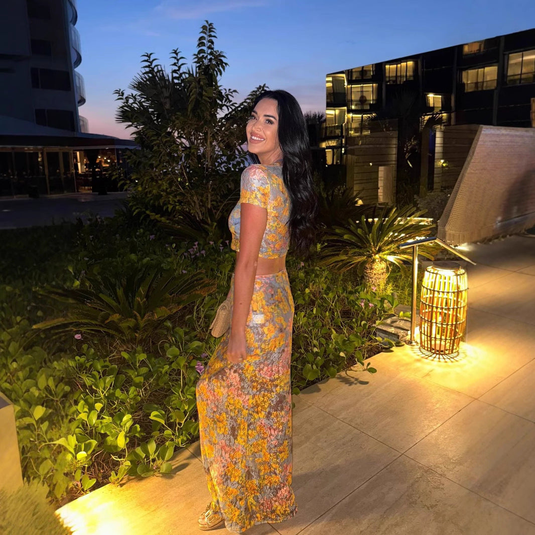 MODYZA | FLORAL PRINT TWO PIECE SET