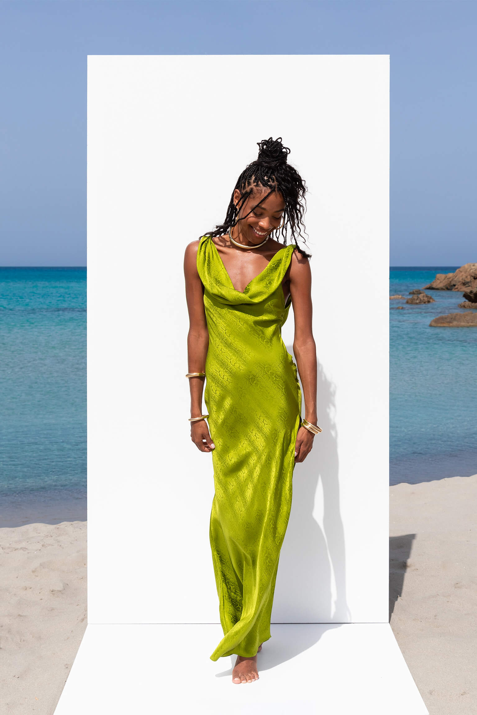 MODYZA | NAVARRA DRESS LIME