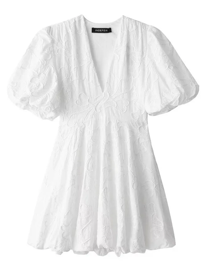 MODYZA | EMBROIDERED FLOWER DRESS NOLA