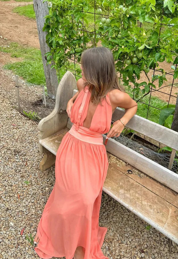 MODYZA | SERENA DRAPED MAXI DRESS