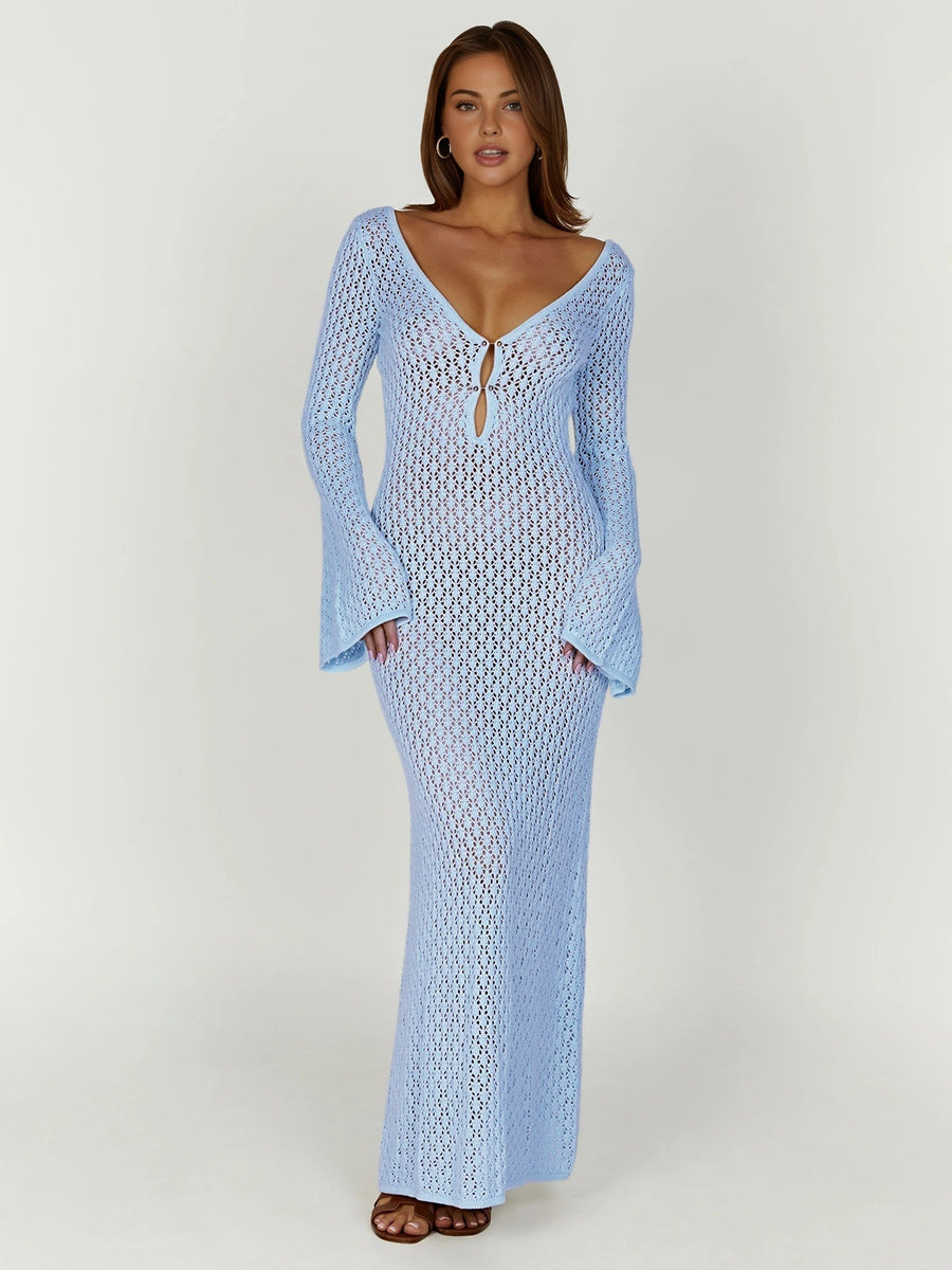 MODYZA | RIVIERA CROCHETED MAXI DRESS