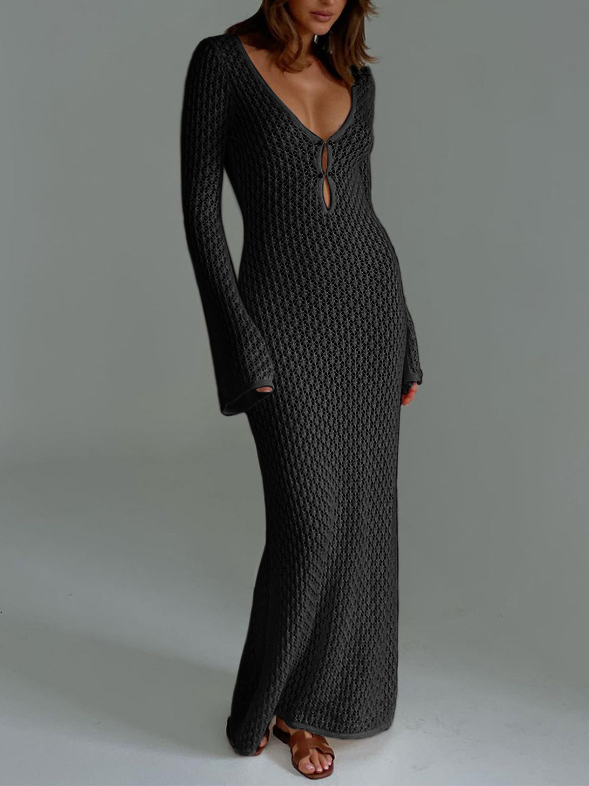 MODYZA | RIVIERA CROCHETED MAXI DRESS