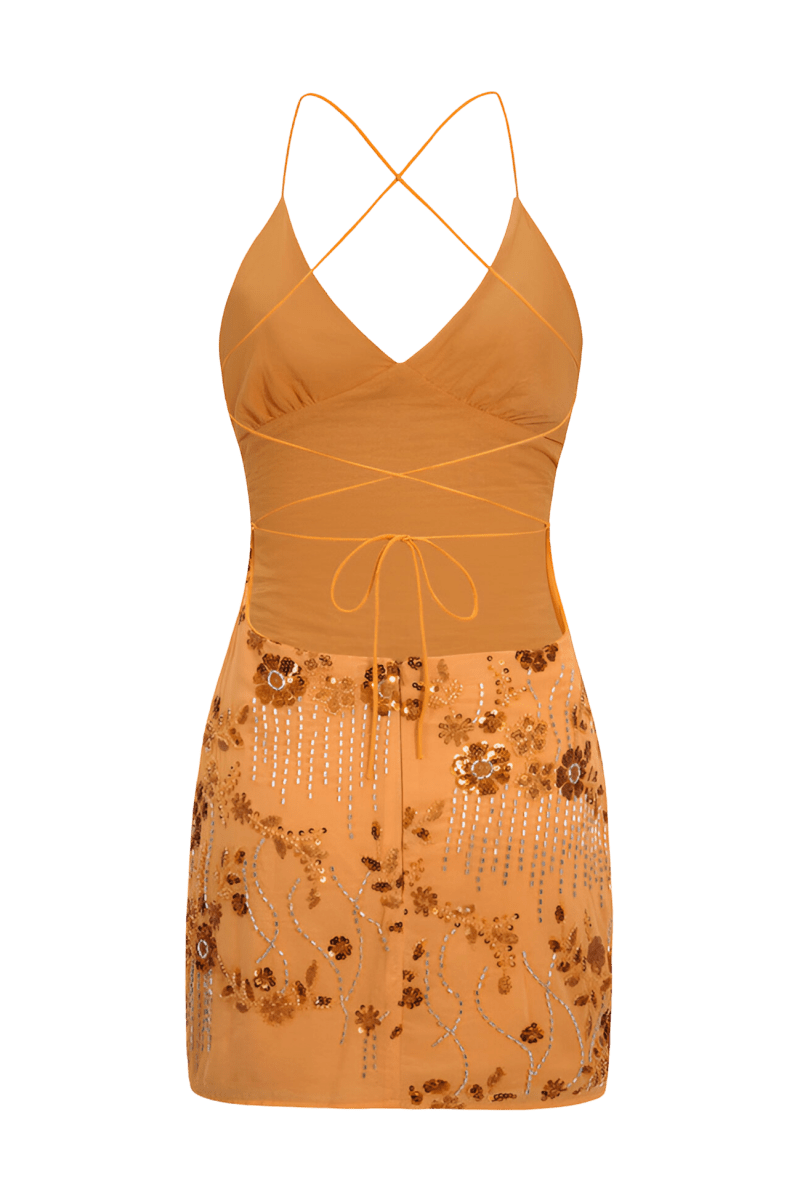 Tellisa Orange Dress